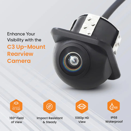 Yuemi Ecosystem Rear View Camera C-3, 1080P Dome Cap Style Rear AHD Camera