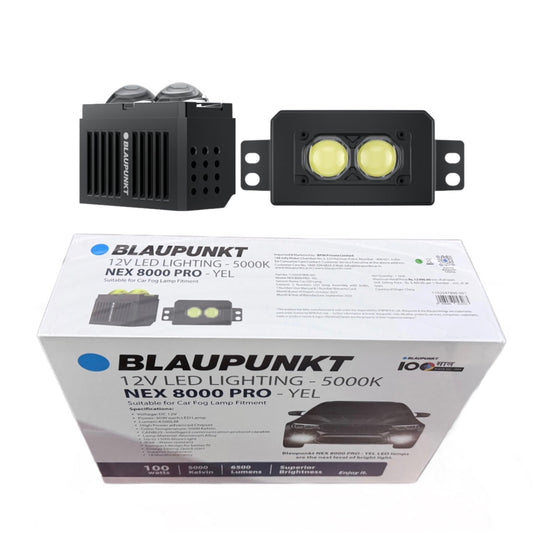 Blaupunkt NEX8000 PRO Fog lamps with frame for Tata Nexon / Tata Curv / Tata Safari