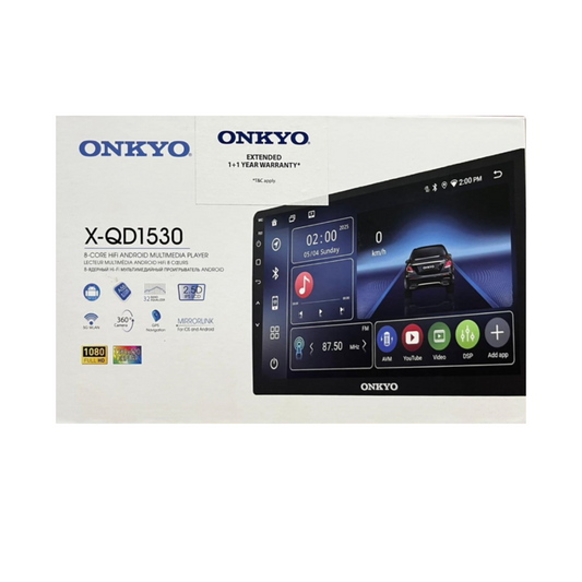Onkyo X-QD1530 Android stereo with 2GB RAM 32GB STORAGE (WITH 360 SUPPORT) - Sahiba Car