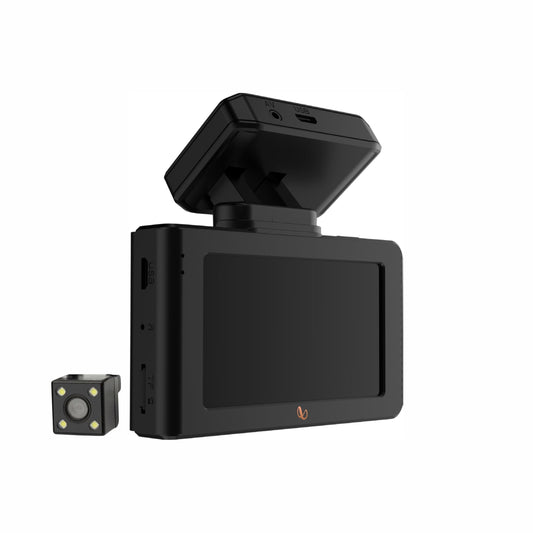 Infinity Car Dashcam 200D | Dual Channel | Night Vision | 1080 Full HD + Rear View Camera | G-Sensor | 3" IPS Display | Wi-Fi, Mic