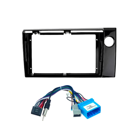 Honda amaze 2016-18 9 inches Android Frame with Coupler (Gloss Black) - Sahiba Car