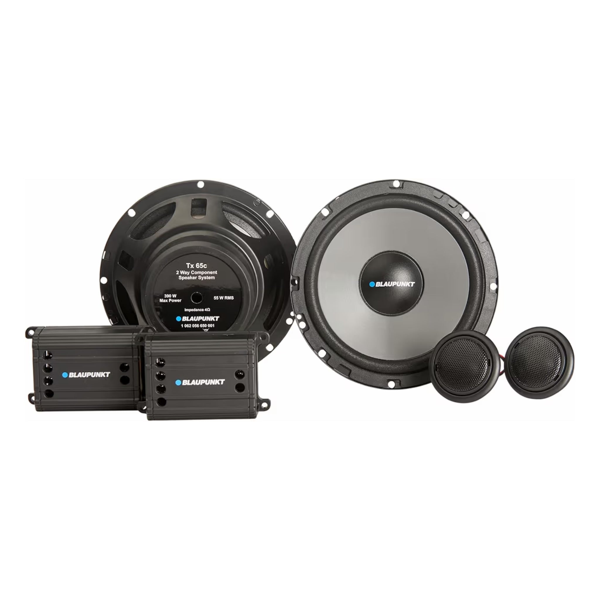 Blaupunkt TX 65C 6.5 Inch 390W 2-Way Component Car Speakers with Silk Dome Tweeters BLAUPUNKT