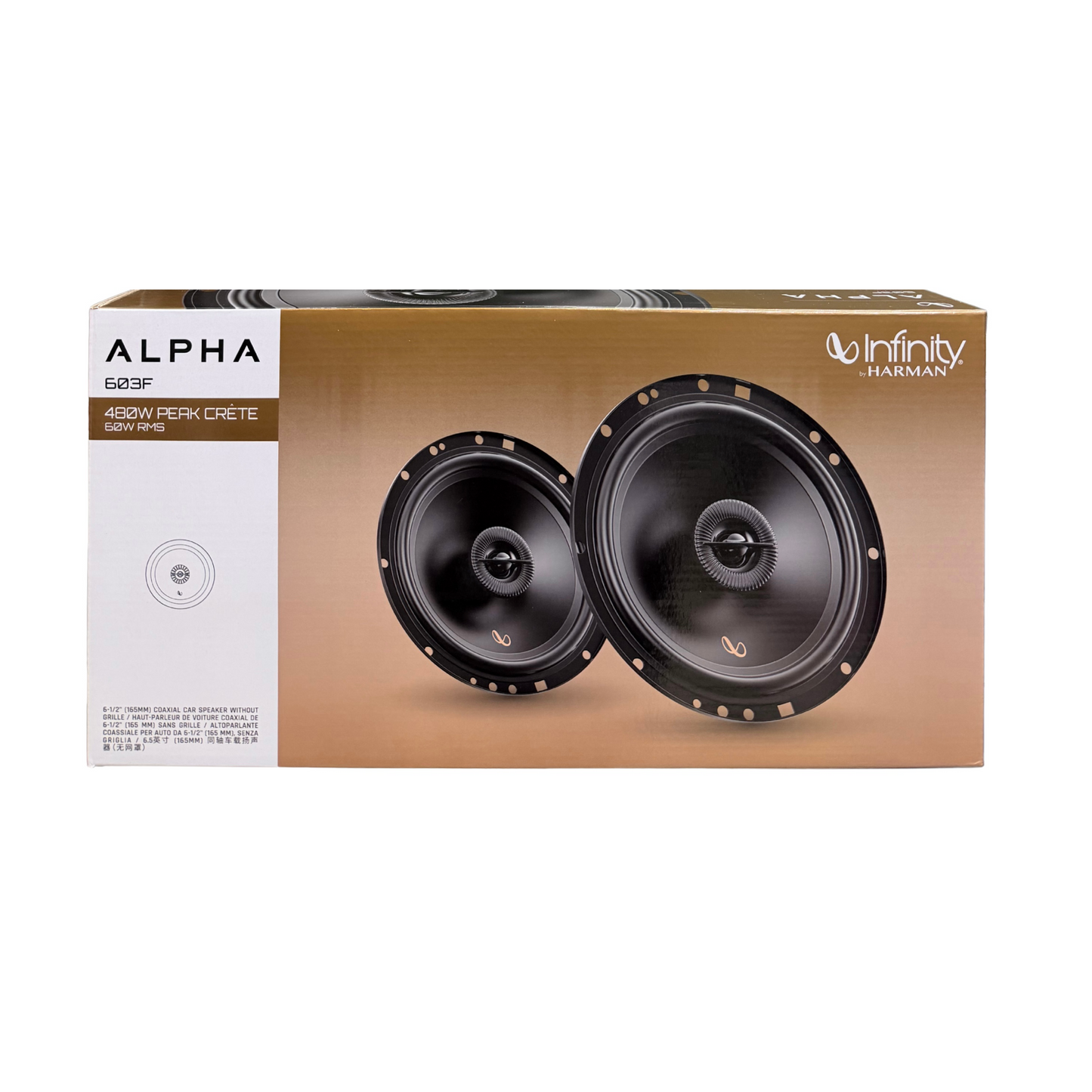 Infinity Alpha 603F Coaxial Speakers 480W Peak Power 60W RMS