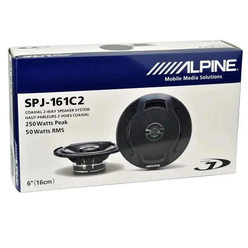 Alpine SPJ-161C2 6.5" 50W RMS Coaxial Car Speakers ALPINE
