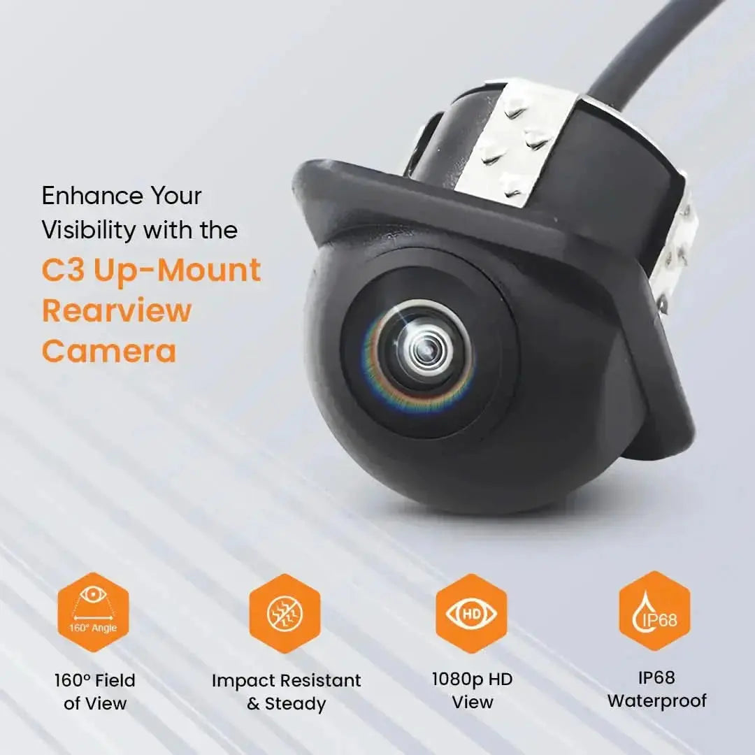 Yuemi C-3 1080P Dome-Style Rearview Camera with 160° Wide Angle & Night Vision YUEMI ECOSYSTEM
