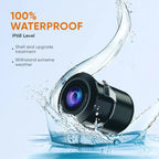 Yuemi C-1 1080P waterproof rearview camera with night vision, high-performance IP68 level for clear backup visibility.
