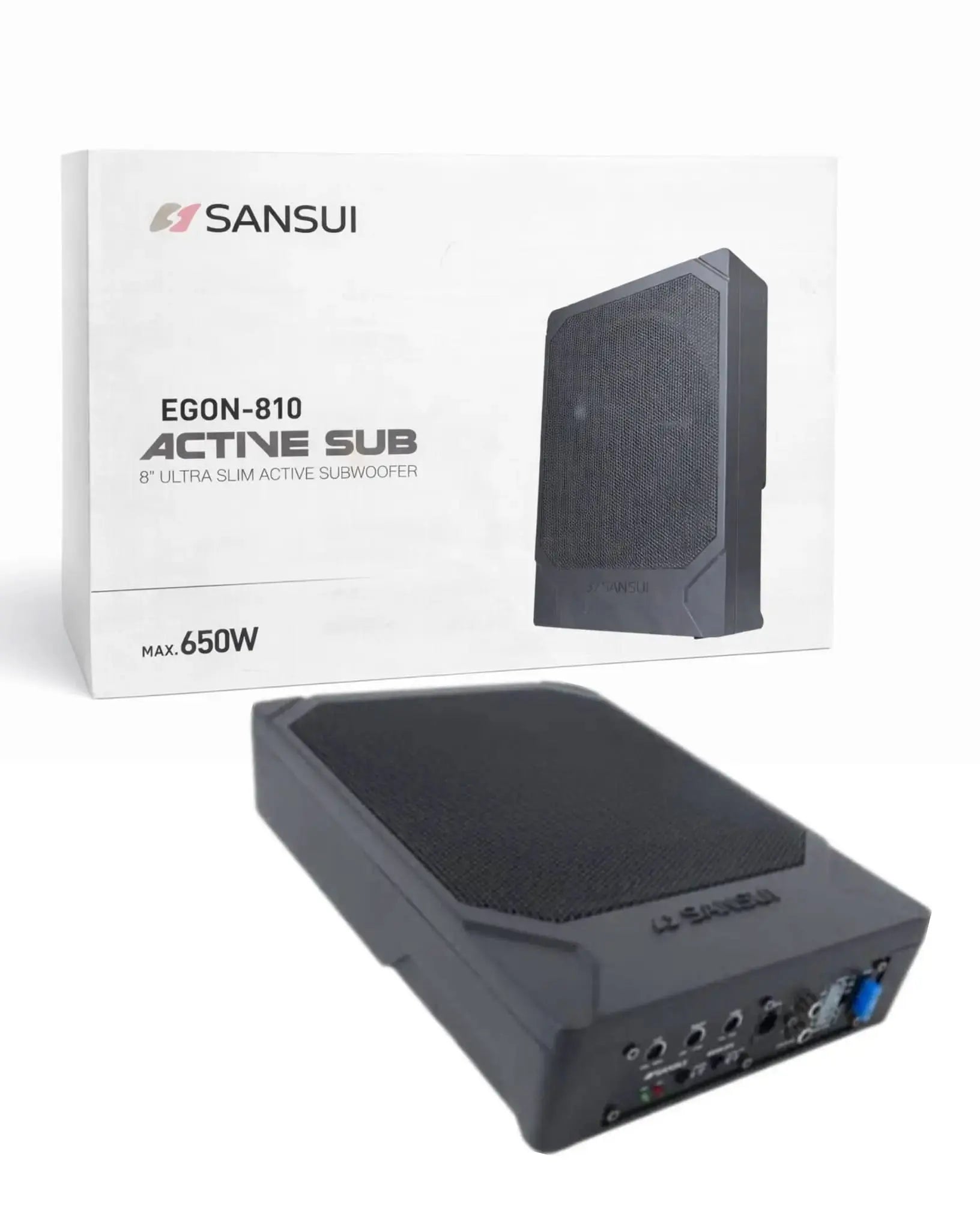 Sansui EGON-810 Ultra Slim Active Underseat Subwoofer 1000 Watts - Sahiba Car
