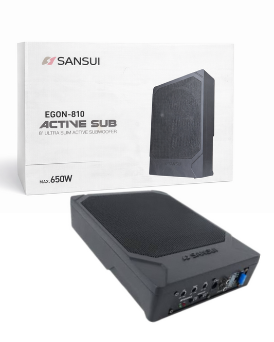 Sansui EGON-810 Ultra Slim Active Underseat Subwoofer 1000 Watts - Sahiba Car