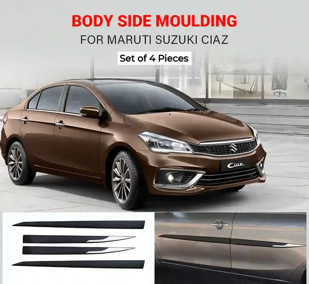 Ciaz Side Beading - Oem Type Abs Quality (Set of 4 pcs) Sahiba Car