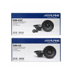 ALPINE DM-65C & DM-65 6.5" 2-Way Component & Coaxial Speaker Combo ALPINE