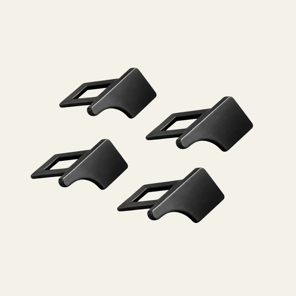 4 Pc Set Premium Metal Car Seat Belt Buckle Clips
