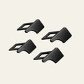 4 Pc Set Premium Metal Car Seat Belt Buckle Clips