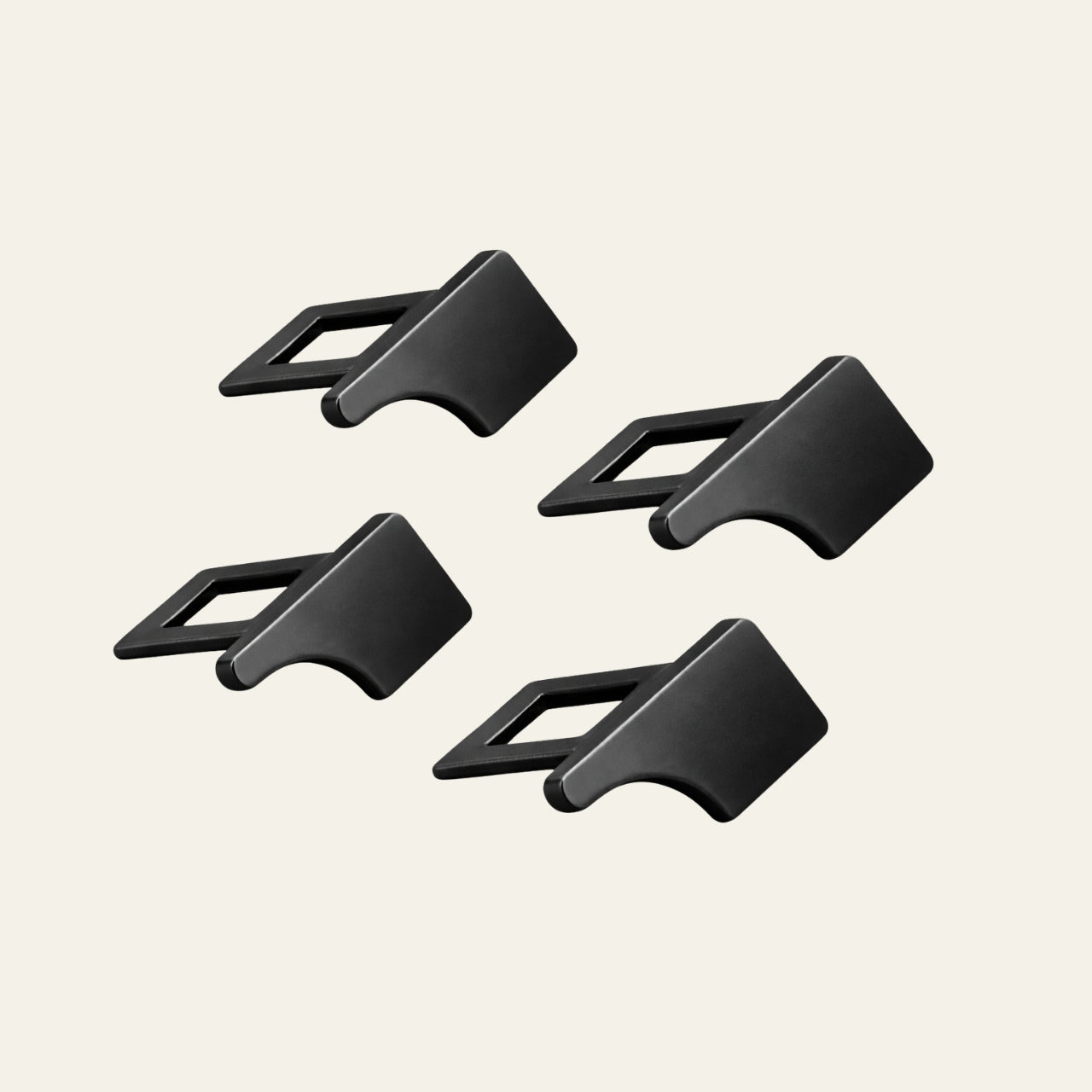 4 Pc Set Premium Metal Car Seat Belt Buckle Clips