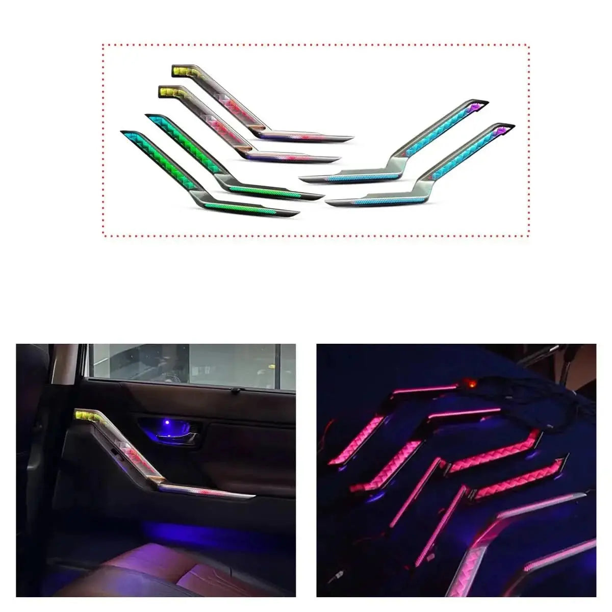 Toyota Innova Hycross Ambient lighting | Cardi K4 Set Of 17 Pieces - Sahiba Car
