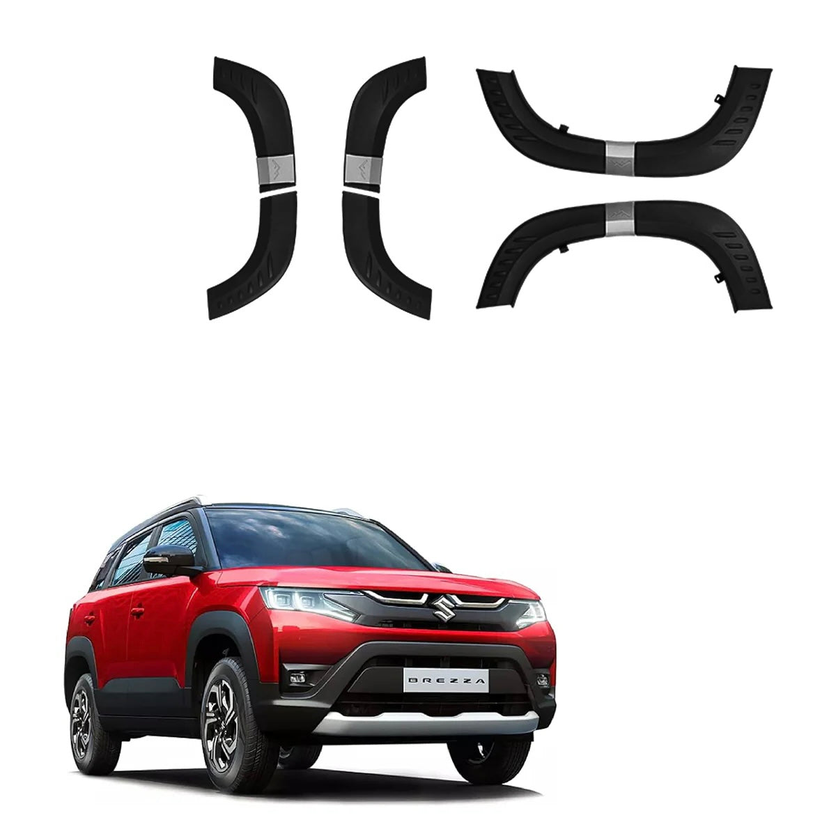Brezza Wheel Arch kit OEM part with proper fittment - Adventure kit Sahiba Car