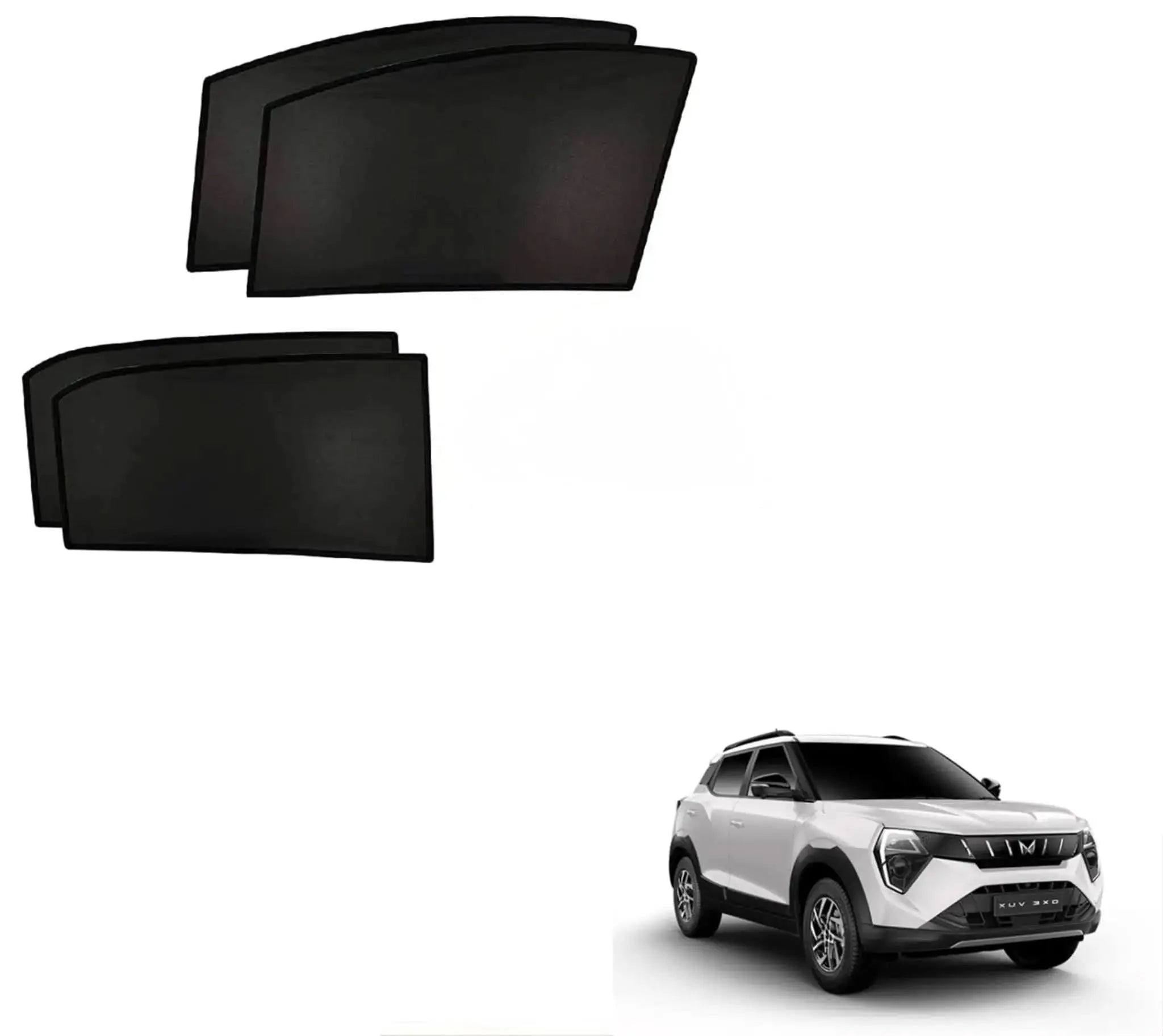XUV 3XO Custom Fit Car Sunshade Mesh Curtains – UV Protection & Privacy Sahiba Car