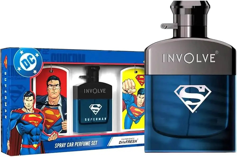 Superman Car Perfume Spray (50ml) - DC Comics OFFICIAL MERCHANDISE - Sahiba Car