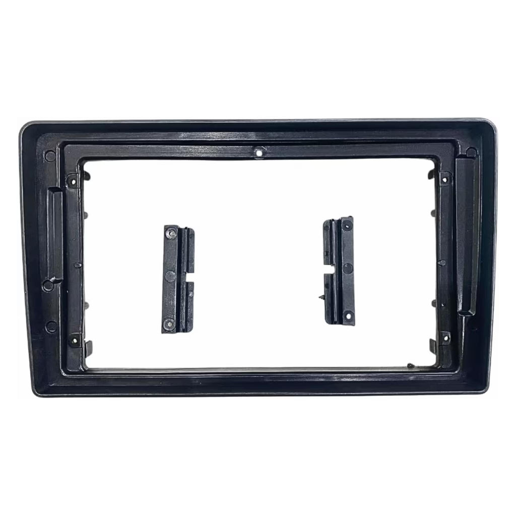 Sahiba Car 9-inch Android frame for Etios and Liva dashboard, showcasing sleek design and easy installation features.