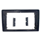 Sahiba Car 9-inch Android frame for Etios and Liva dashboard, showcasing sleek design and easy installation features.