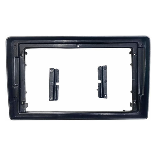 Sahiba Car 9-inch Android frame for Etios and Liva dashboard, showcasing sleek design and easy installation features.