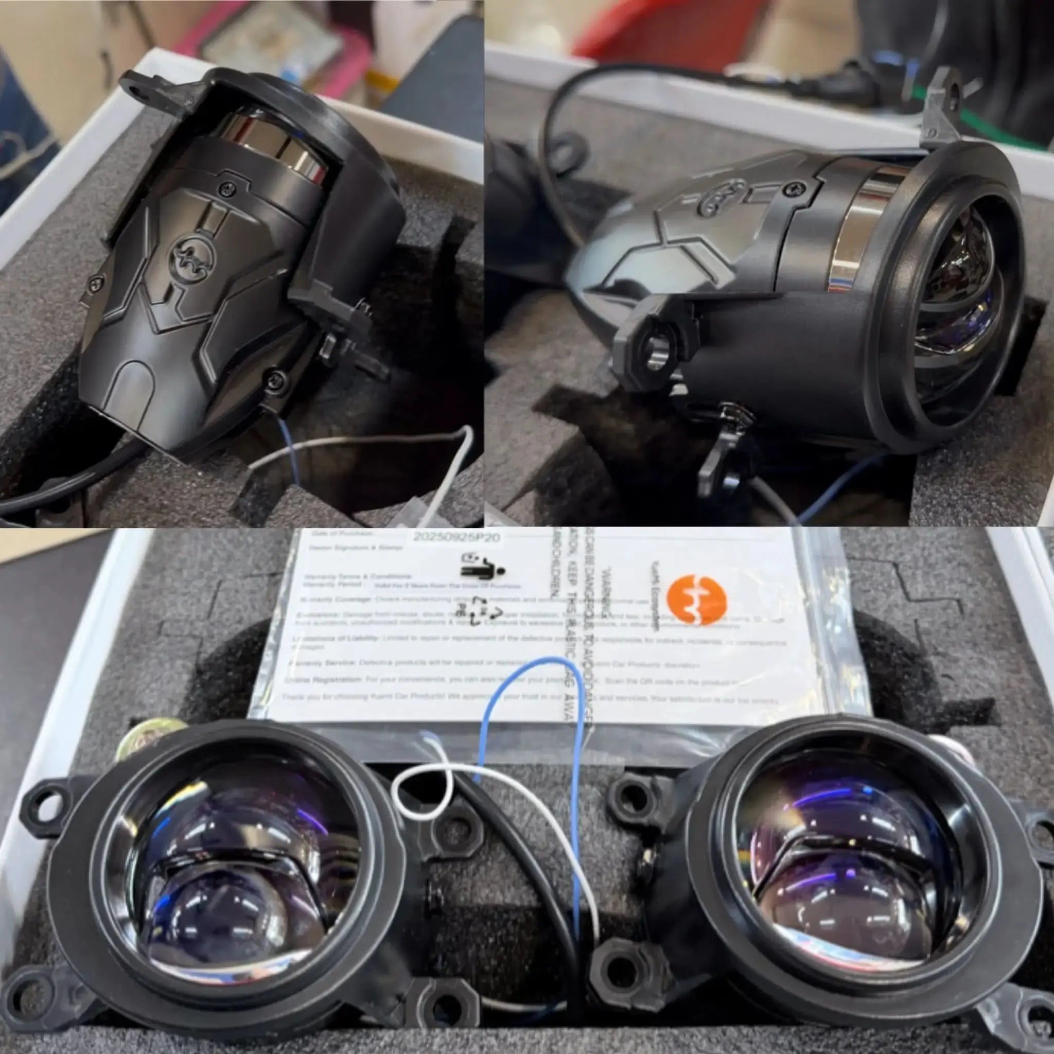 Yuemi Ecosystem P20 2" 90W LED Bi-LED Fog Lamp Car Projector, IP68 Waterproof YUEMI ECOSYSTEM