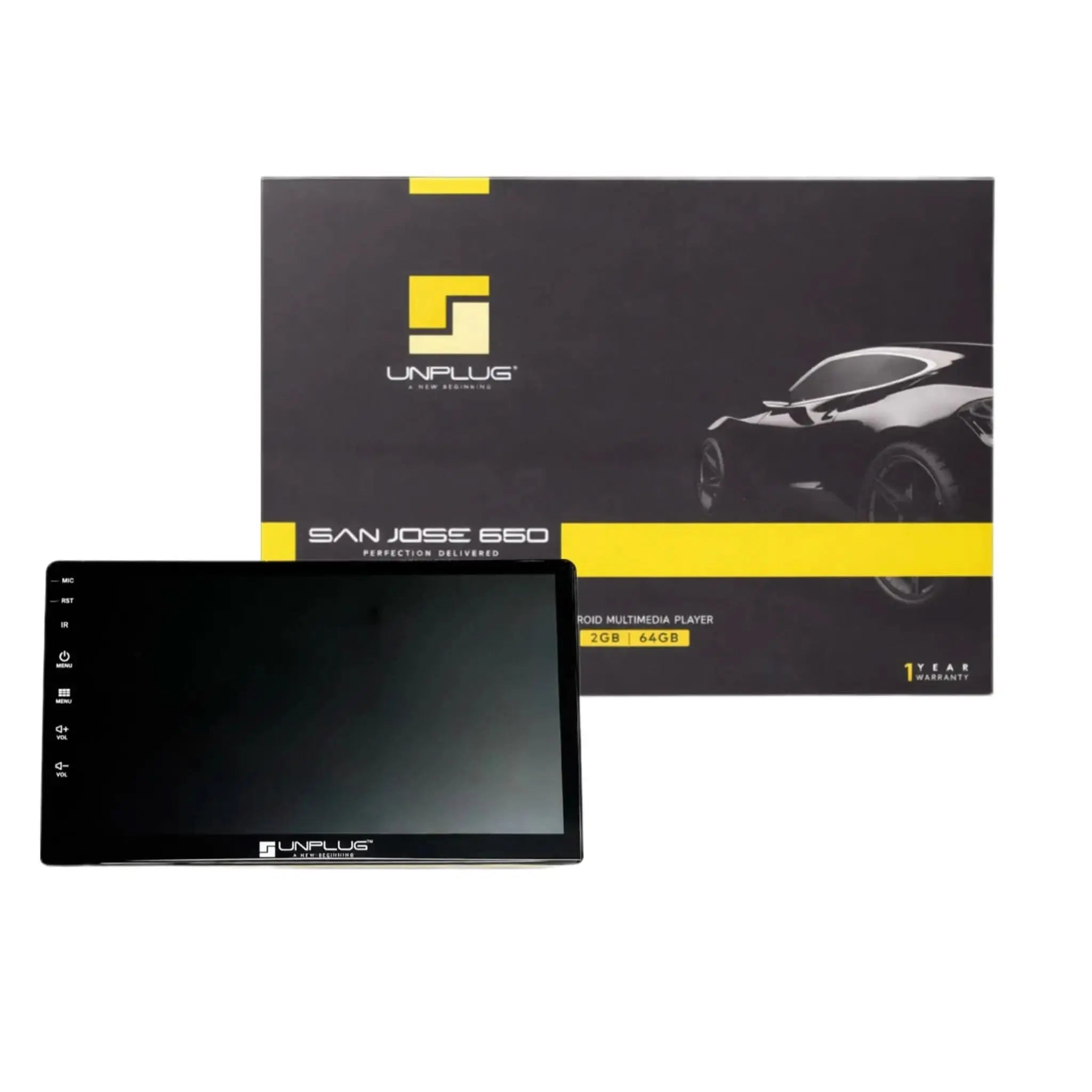 Unplug San Jose 660 Android stereo with 2GB Ram 64GB Storage Licensed Model (FREE AHD REVERSE CAMERA) UNPLUG