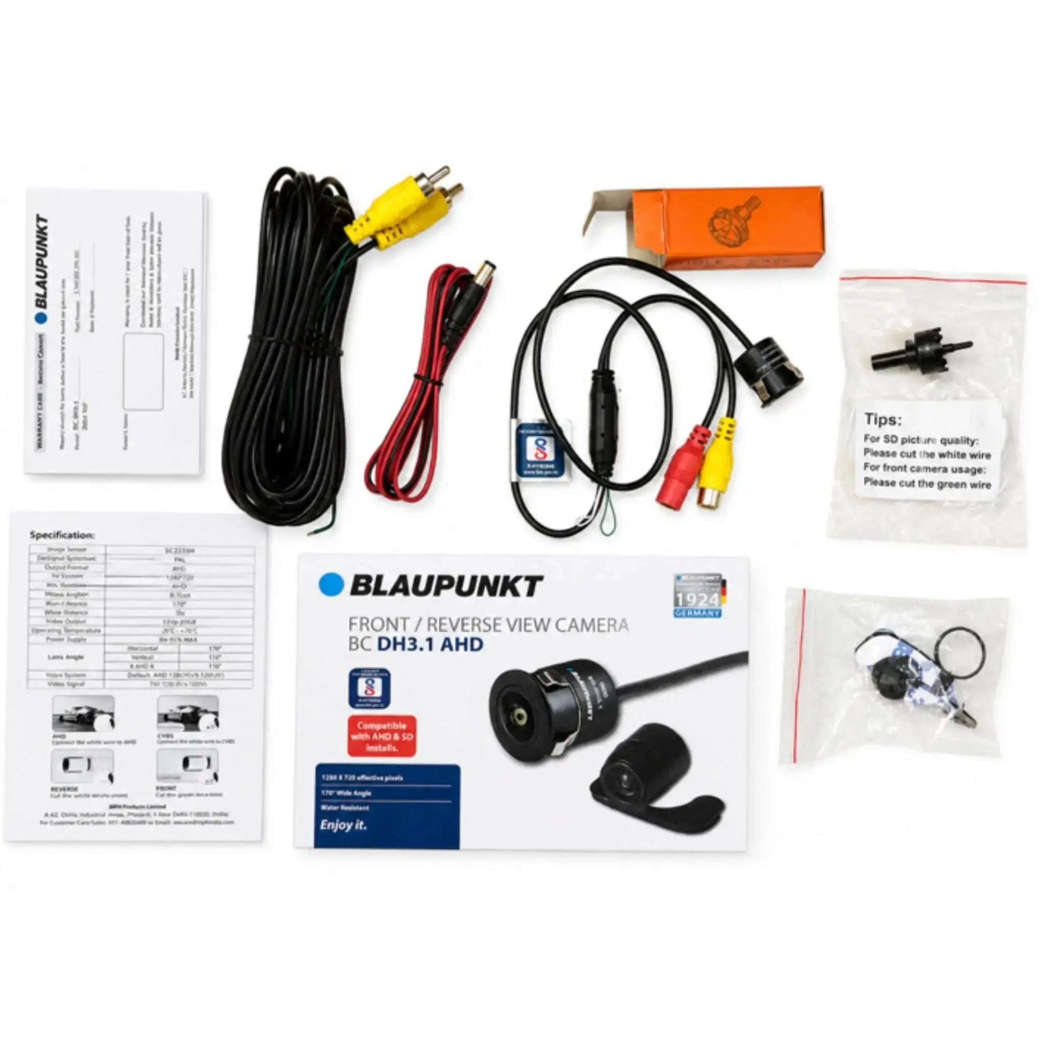 Blaupunkt BC DH3.1 AHD Reverse Camera for car stereo 1080p BLAUPUNKT