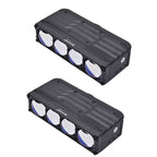 Aozoom W7 4 Lens Auxiliary Car Lights with optical glass design, showcasing the sleek, high-performance lighting system.