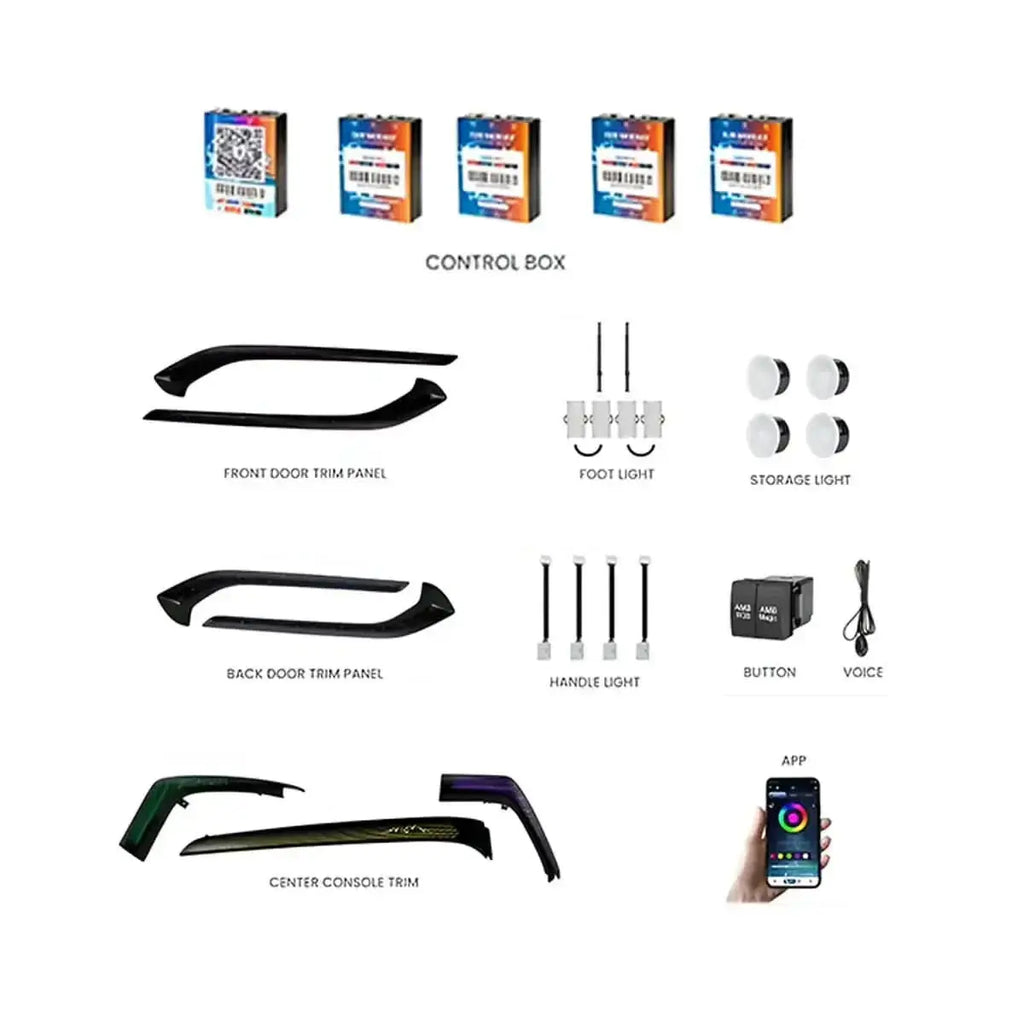 Grand Vitara Interior Ambient Lighting | Cardi K4 19 Pieces Kit - Sahiba Car
