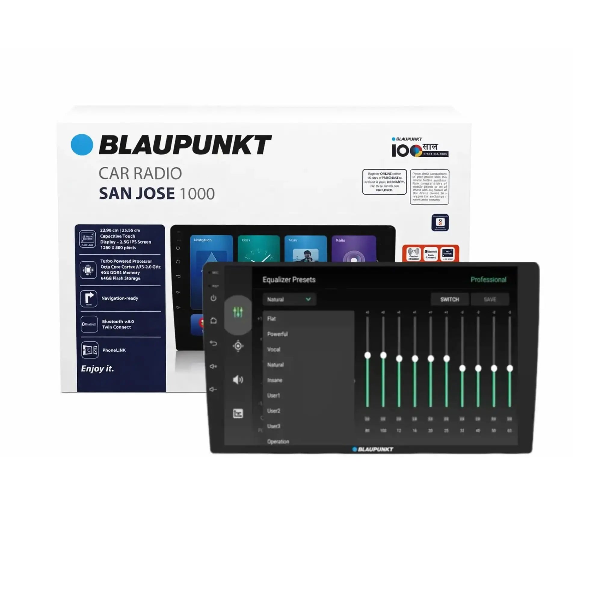 Blaupunkt San Jose 1000 9 Inches Android Stereo 4GB Ram 64GB Storage Android v13. BLAUPUNKT