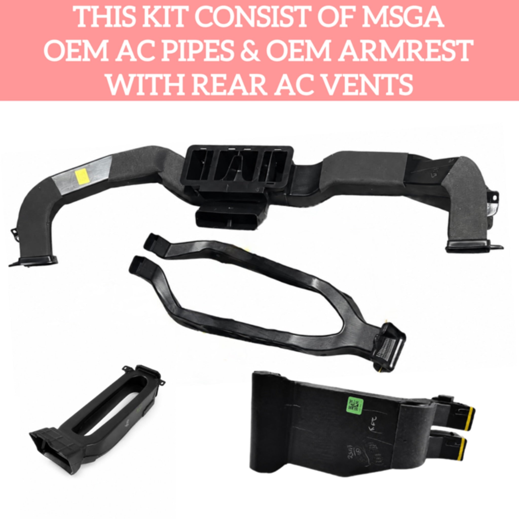 Fronx Rear AC pipes with Orignal MSGA Armrest