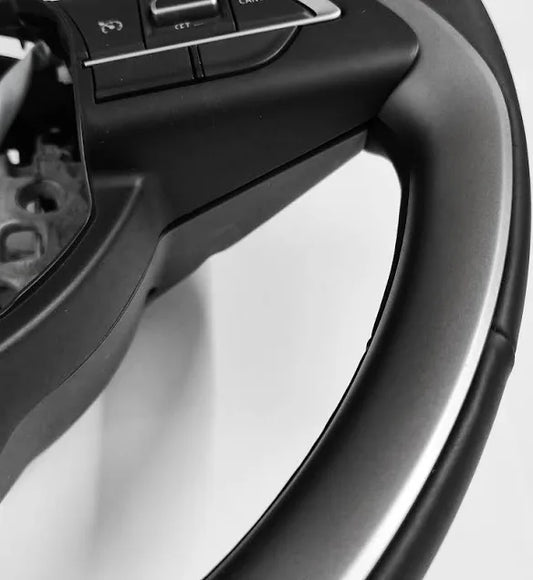 Fronx Top Model Steering - Leather Upholstery wrapped with all controls - Sahiba Car