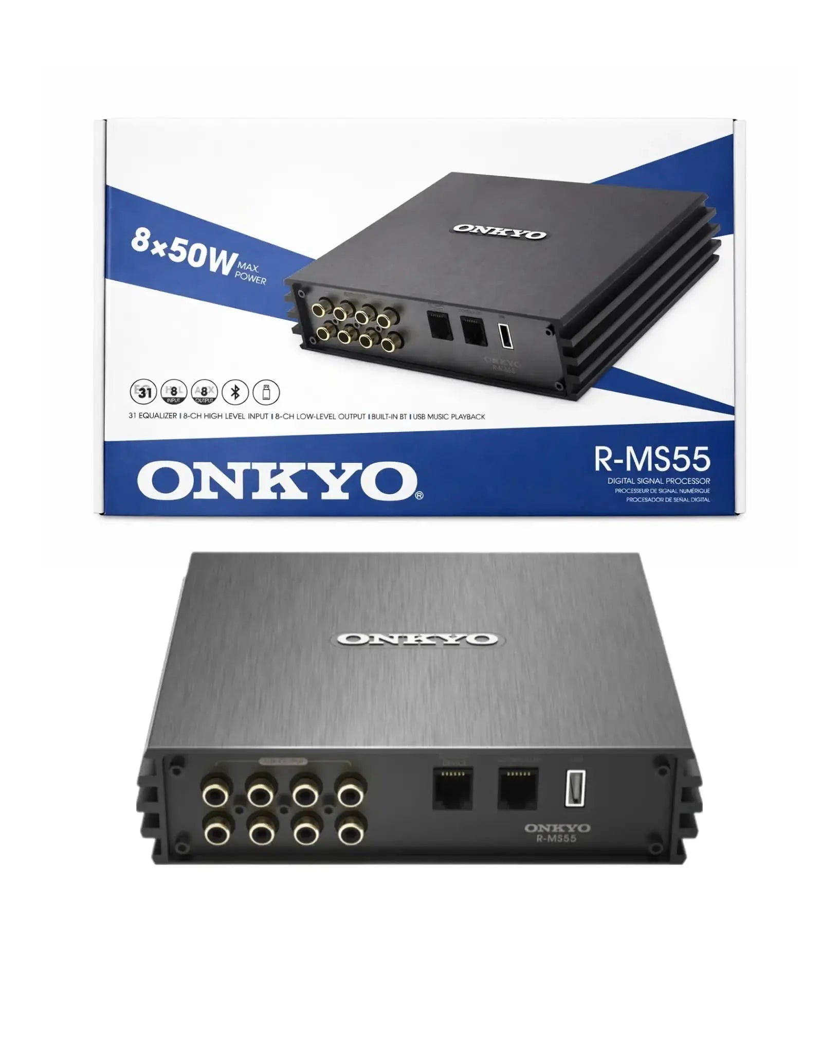 Onkyo R-MS55 DSP Amplifier for car | Onkyo Digital Sound Processor R-MS55 - Sahiba Car