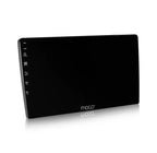 MOCO X10 Android stereo with 4GB RAM, 64GB storage, and 360 support, showcasing the device's sleek design and control panel.