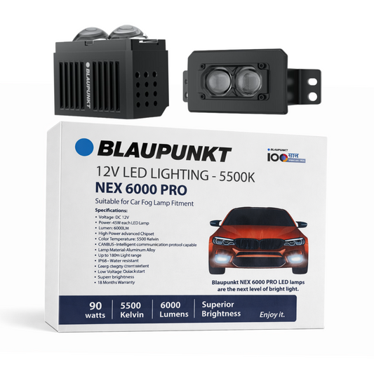 Blaupunkt NEX6000 PRO Fog lamps with frame for Tata Nexon / Tata Curv