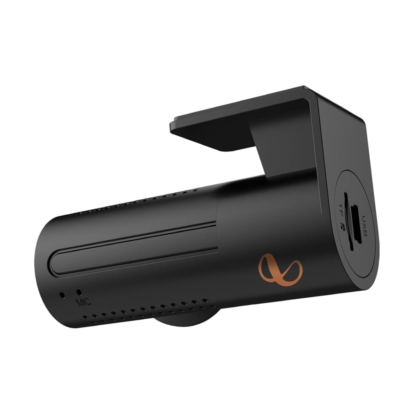 Infinity Car Dashcam D100 | 1080 Full HD Camera | Night Vision | Wide-Angle FOV | Built-in Wi-Fi, Mic | App Control | G-Sensor