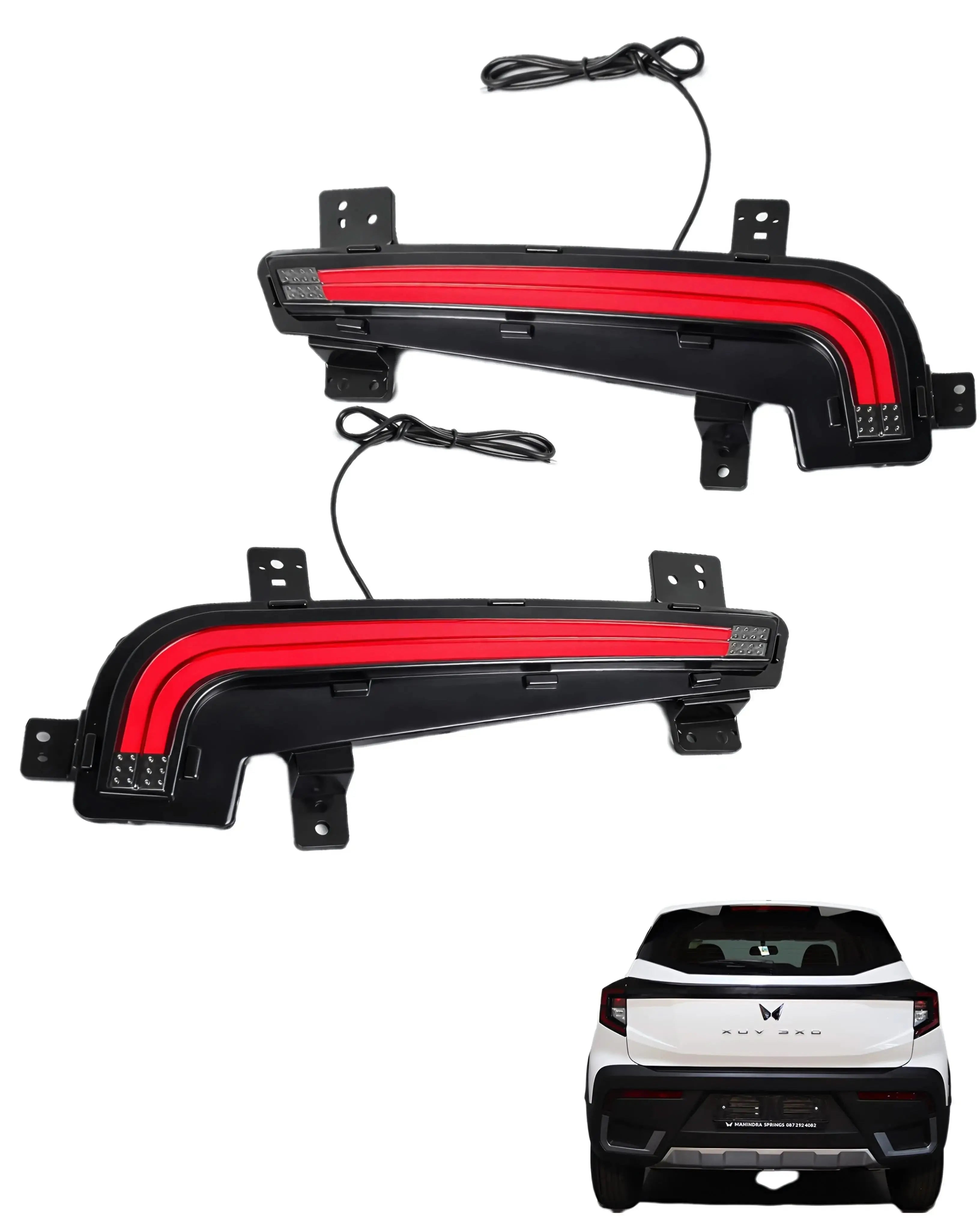 XUV 3XO Reflector Lights with Matrix Function - Smoke Glass - Sahiba Car