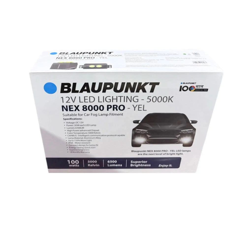 Blaupunkt NEX8000 PRO Fog lamps with frame for Tata Nexon / Tata Curv / Tata Safari BLAUPUNKT