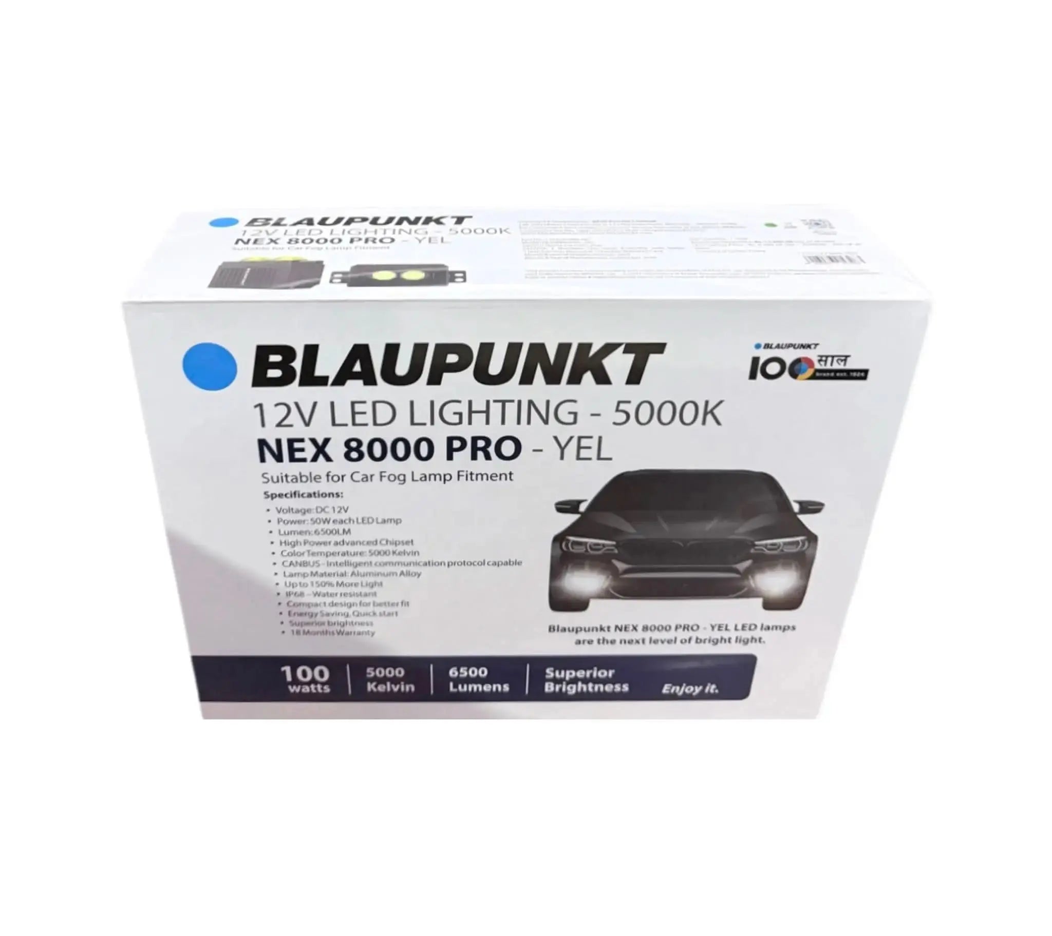Blaupunkt NEX8000 PRO Fog lamps with frame for Tata Nexon / Tata Curv / Tata Safari BLAUPUNKT