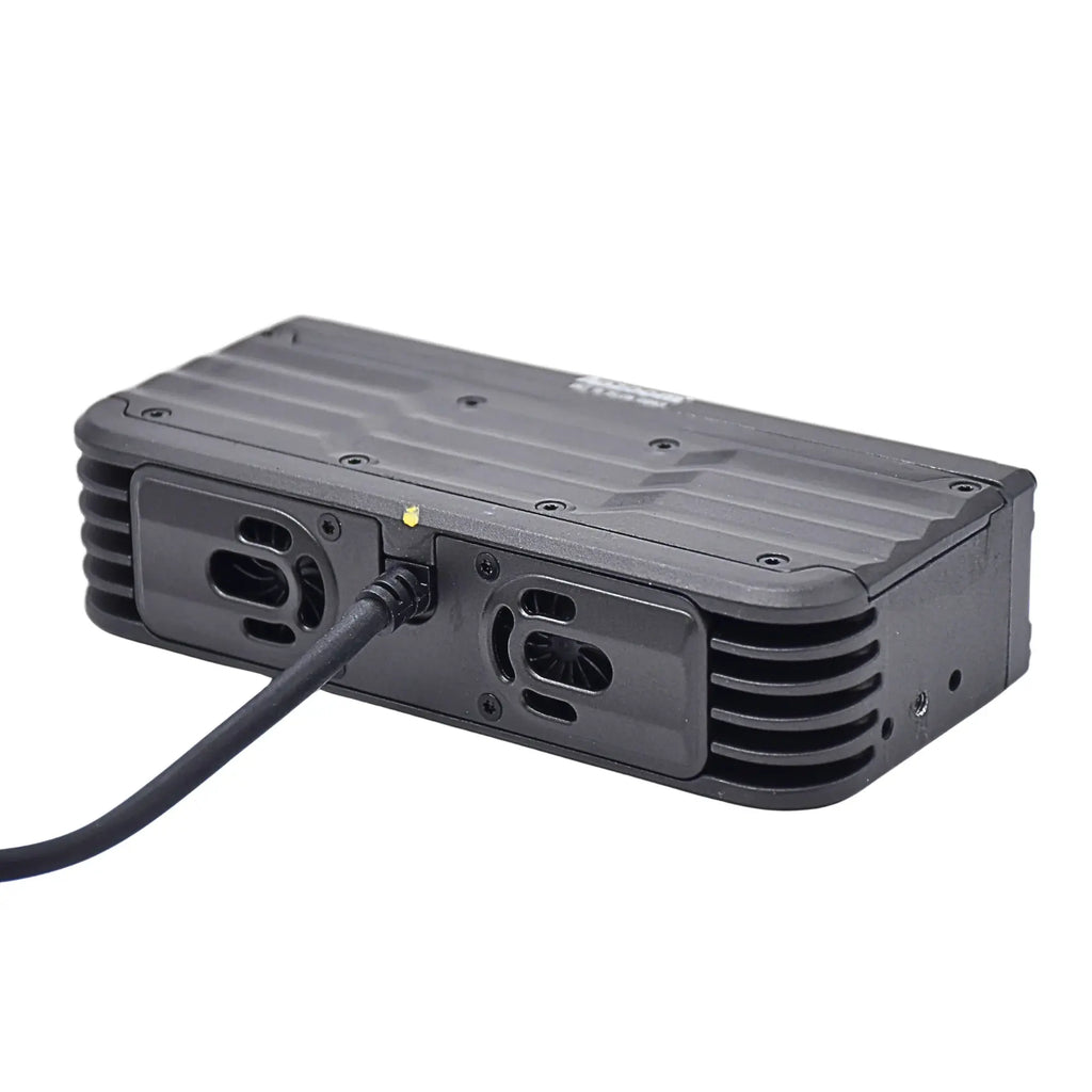 AOZOOM W7 4 Lens Auxiliary Car Lights with optical glass design, showcasing the sleek lighting components for enhanced visibility