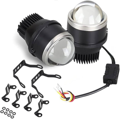 Conpex 110W Trio Color Projector Fog Lights - Malibu Series 3 inches