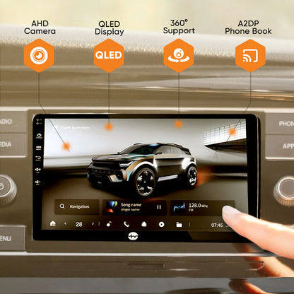 YueMi M2 2GB+32 GB Android Stereo with 360° Birdview Support & DSP (DDR 4 RAM - Sahiba Car