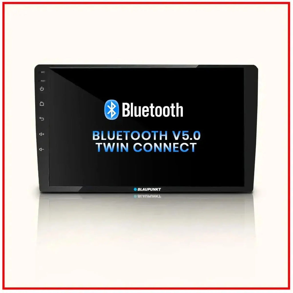 Blaupunkt Palm Bay 1000 car stereo with BP3600 HD 360° camera kit, showcasing sleek design and modern technology.