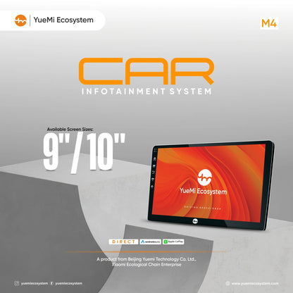 Yuemi M4 4GB+64 GB Multimedia Player with 360° Birdview, Support 4G Internet - Sahiba Car