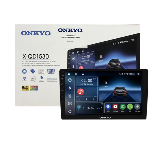 Onkyo X-QD1530 Android stereo with 2GB RAM 32GB STORAGE (WITH 360 SUPPORT) - Sahiba Car