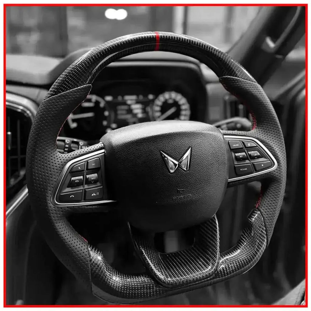 XUV 700 Real Carbon Steering Wheel - Sahiba Car