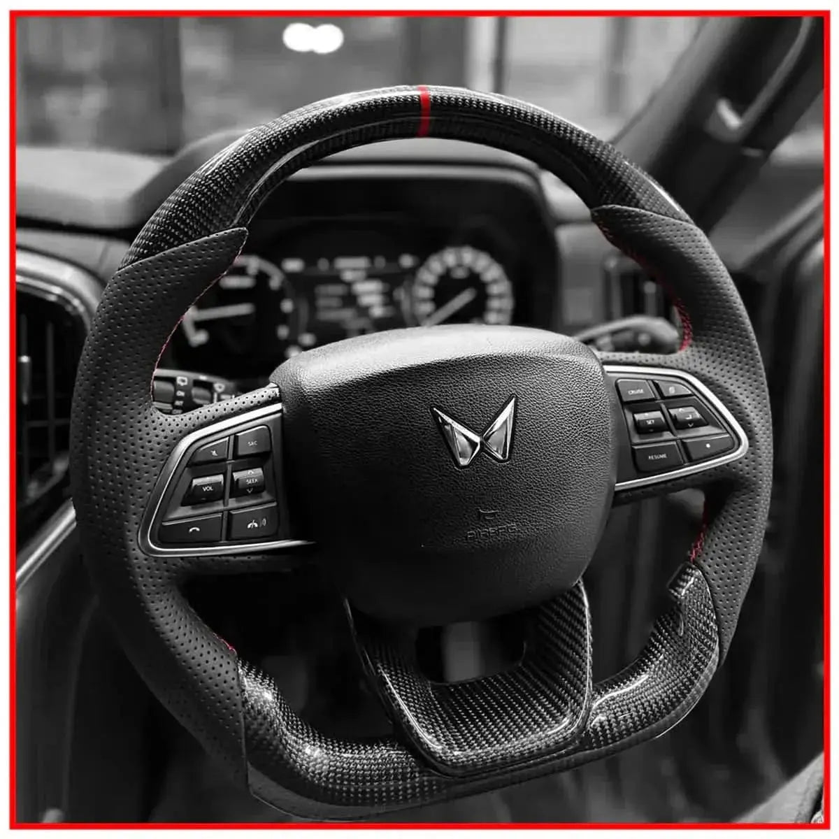 XUV 700 Real Carbon Steering Wheel - Sahiba Car