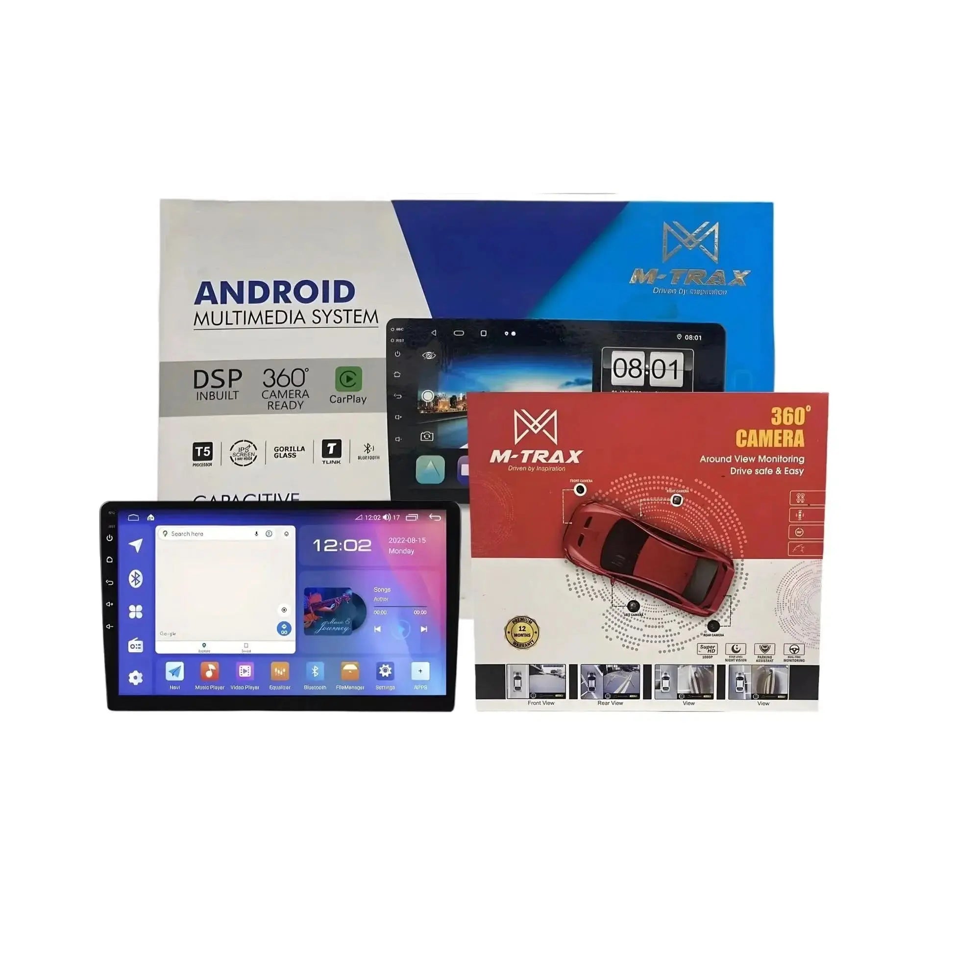 Mtrax Android Stereo With 360 Camera Kit - Sahiba Car