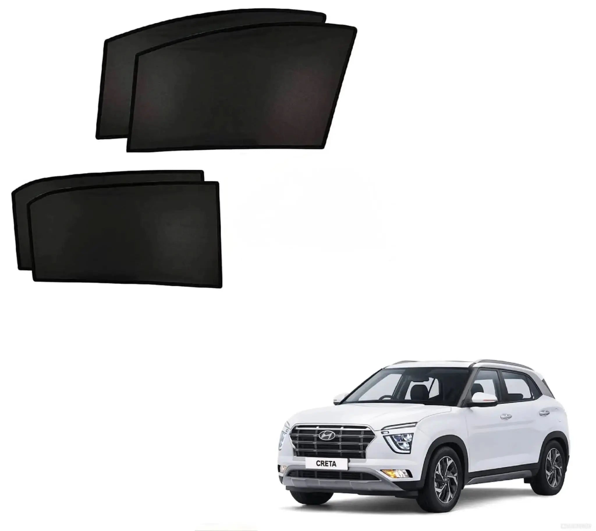 Creta 2020-2025 Custom Fit UV Protection Sunshades Set Sahiba Car