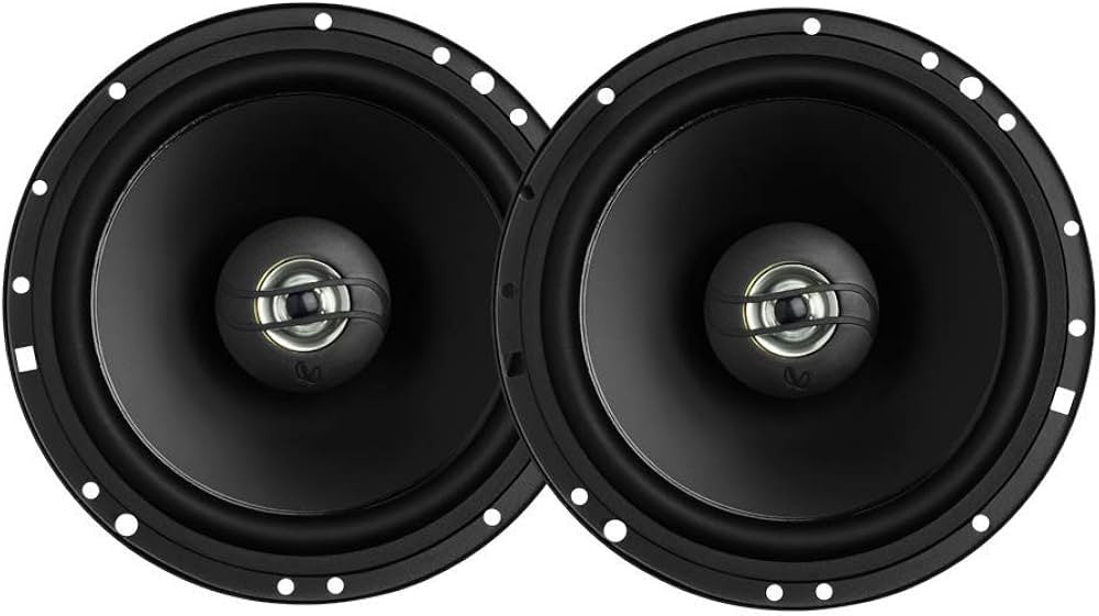 Infinity Car Coaxial Speaker | Alpha 6520F | Peak Power - 320W | RMS Power - 40W | Wired 6.5 Inch 2-Way Coaxial Speaker - Sahiba Car
